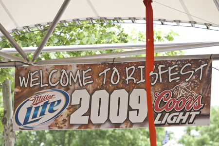 Sign for Ribfest Sign for Ribfest